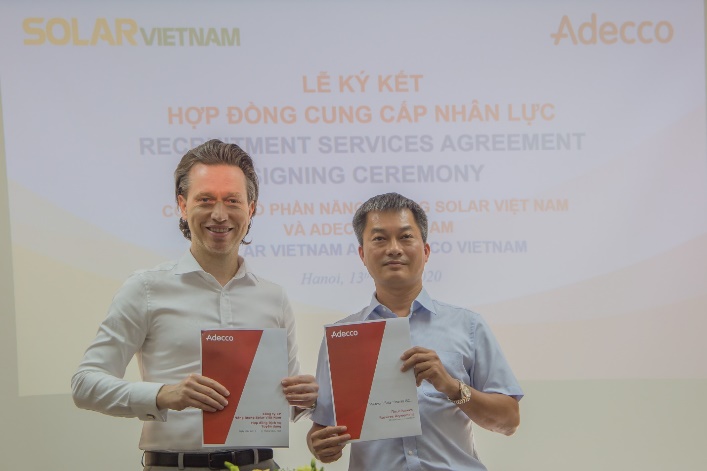 Công ty Cổ phần Năng lượng Solar Việt Nam và Adecco Việt Nam ký kết thỏa thuận hợp tác cung cấp nhân lực