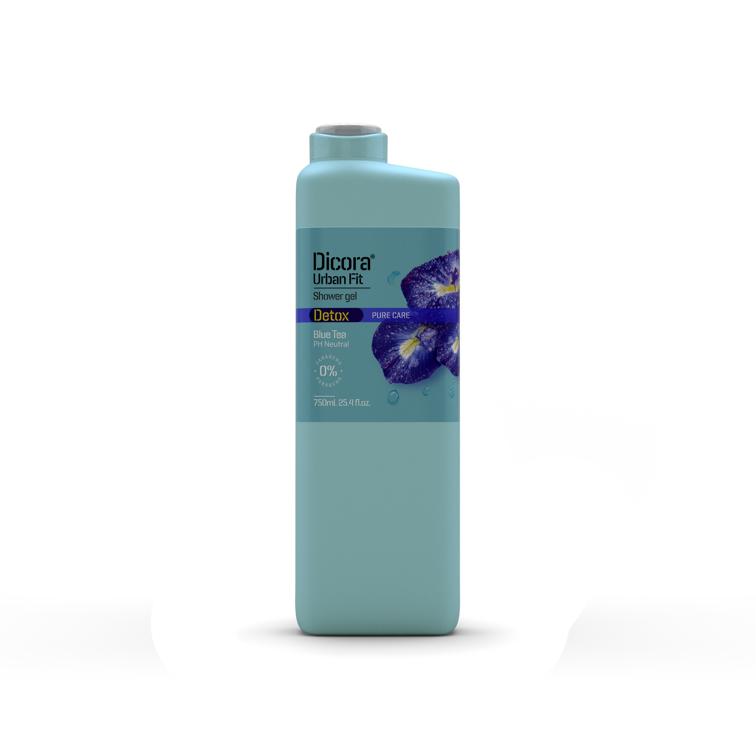 Sữa tắm detox hoa đậu biếc Dicora Urban Fit - 750ml