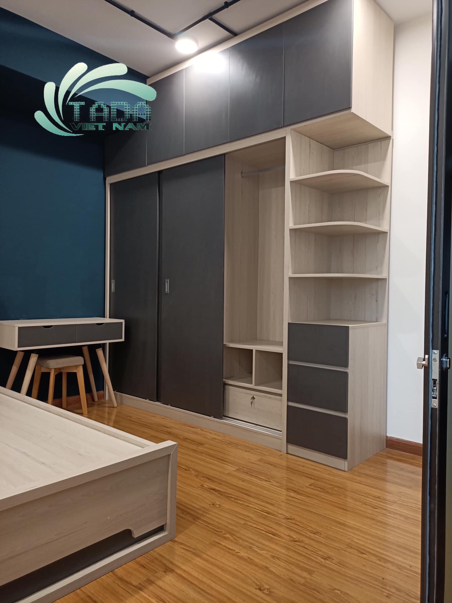 Nghiệm thu nội thất phòng ngủ mã màu 410 hiện đại