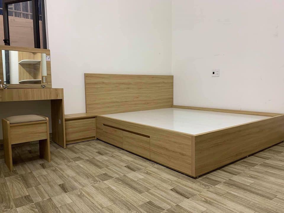 Hoàn thiện combo nội thất 2 phòng ngủ, tủ bếp mã 388 - cánh trắng