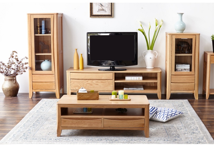 Lựa chọn kệ tivi gỗ cho phòng khách nhỏ hiện đại