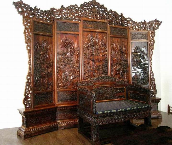 Những tấm bình phong cao cấp làm từ gỗ quý sang trọng đẳng cấp