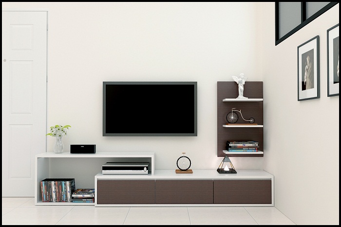 Nhà sang hơn với mẫu kệ tivi gỗ