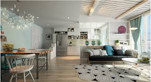 Sử dụng vách ngăn cho thiết kế nội thất tinh khôi kiểu Bắc Âu