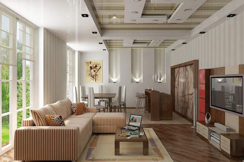 Nội thất nhà đẹp với chất liệu gỗ tự nhiên