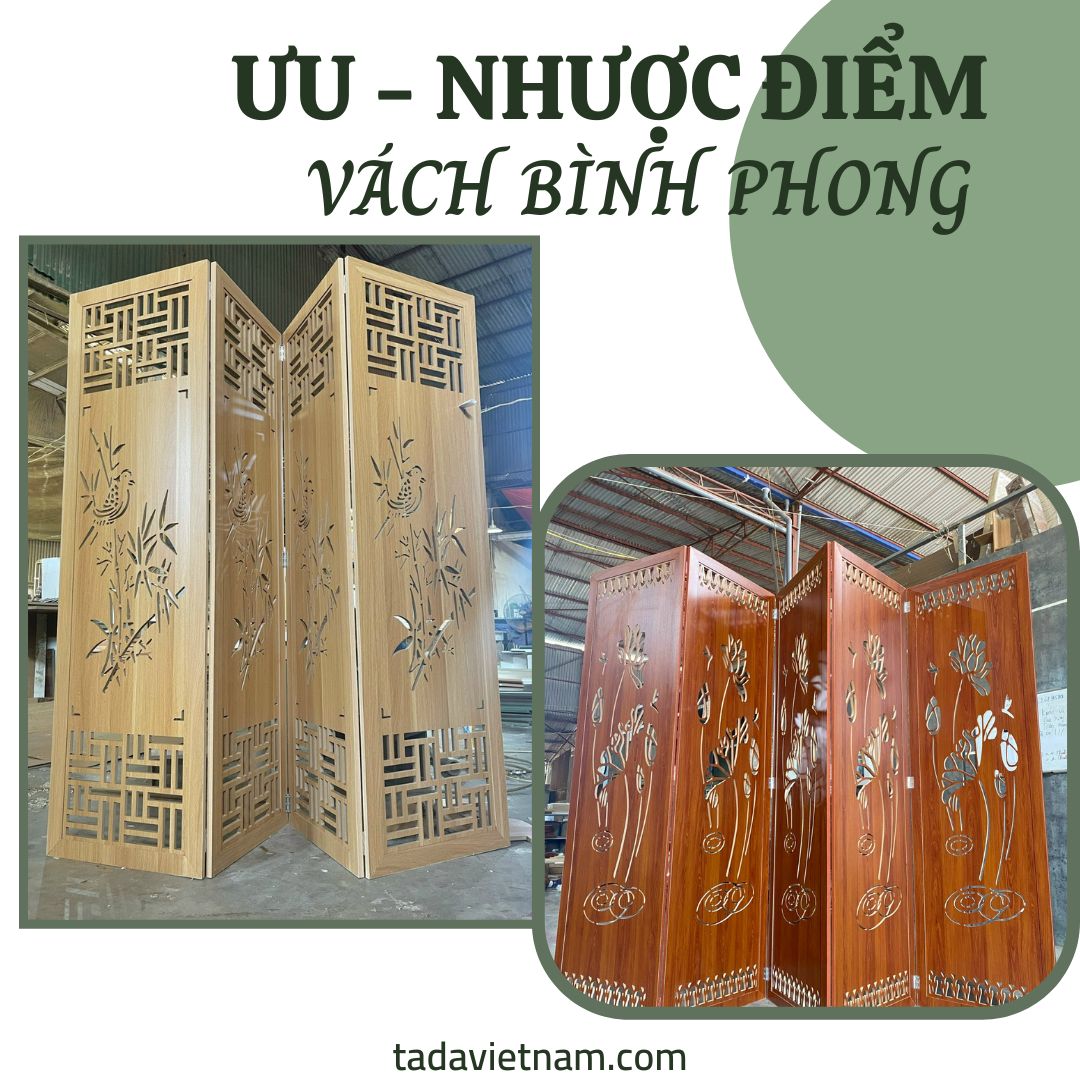 Ưu - Nhược điểm của vách bình phong gỗ công nghiệp