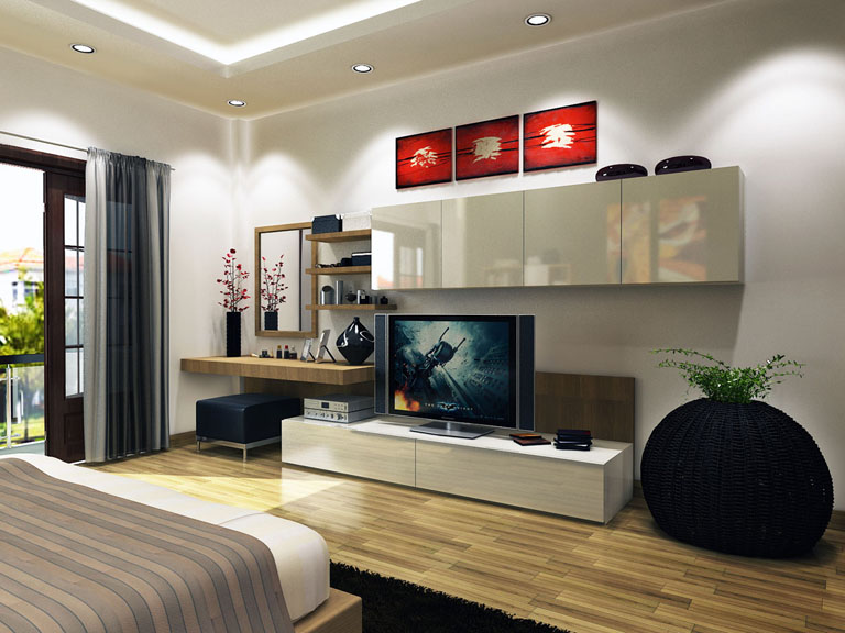 Top 5 mẫu kệ tivi hiện đại cho phòng ngủ