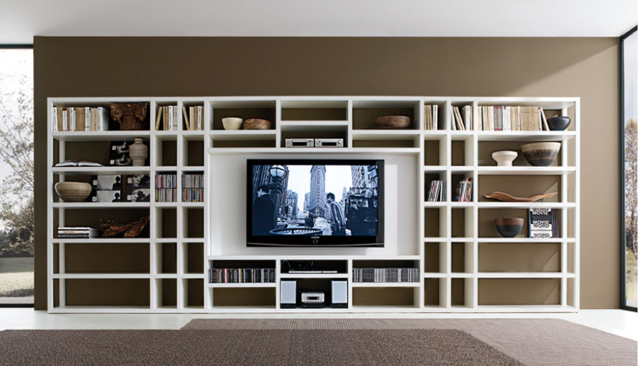 Các mẫu kệ tivi trang trí phòng khách cực HOT! - P1