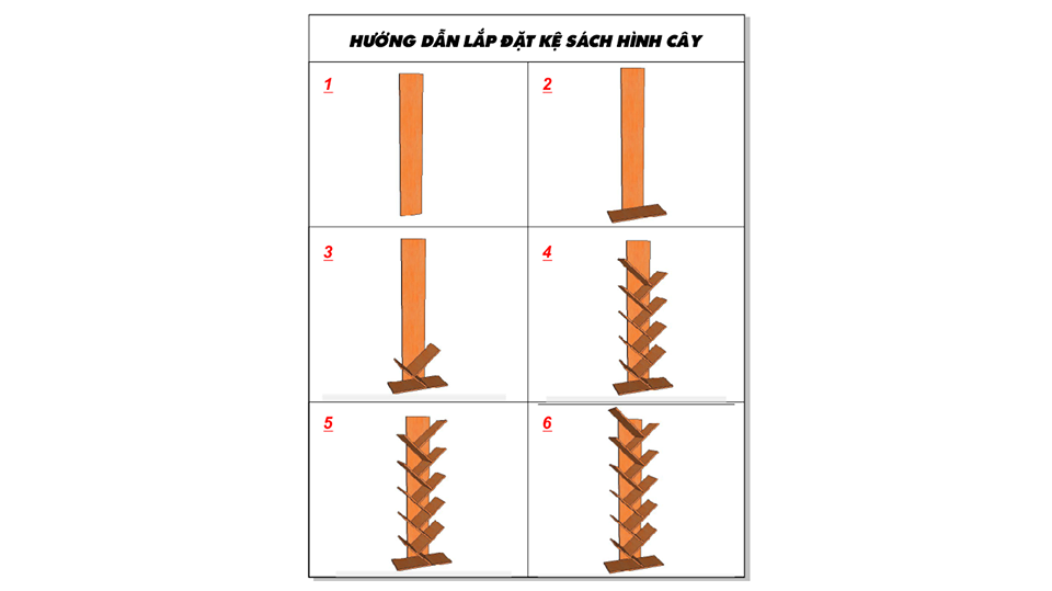 HƯỚNG DẪN LẮP ĐẶT KỆ SÁCH THÔNG MINH