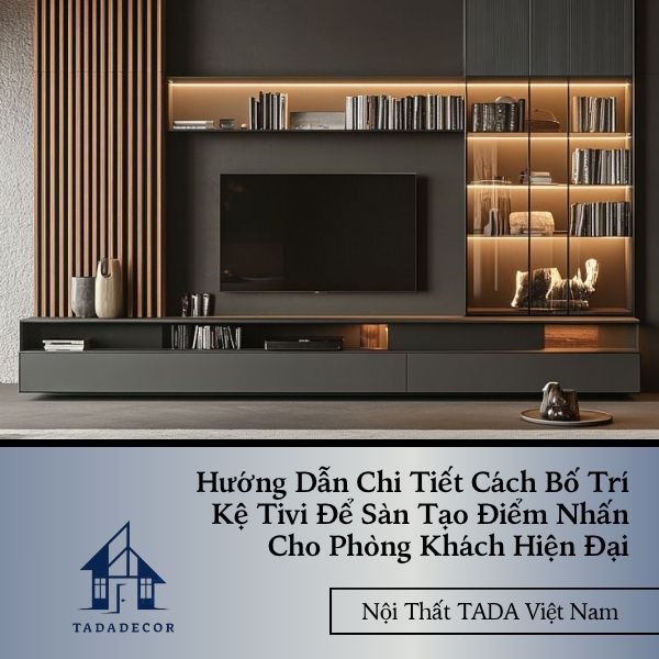 Hướng Dẫn Chi Tiết Cách Bố Trí Kệ Tivi Để Sàn Tạo Điểm Nhấn Cho Phòng Khách Hiện Đại