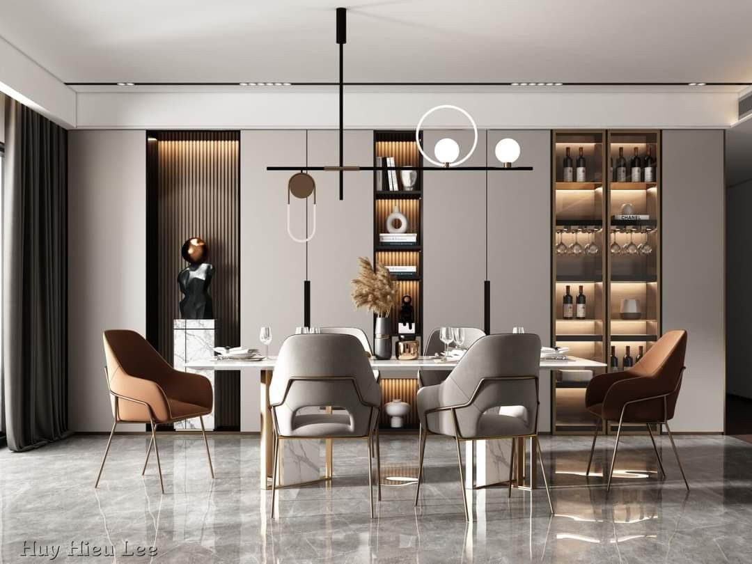 10 mẫu tủ rượu đẹp phòng khách sang trọng cho nhà phố & chung cư 2026