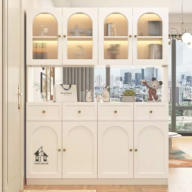 Tủ vách ngăn – Bí quyết phân chia không gian tinh tế, giữ độ thoáng cho căn phòng