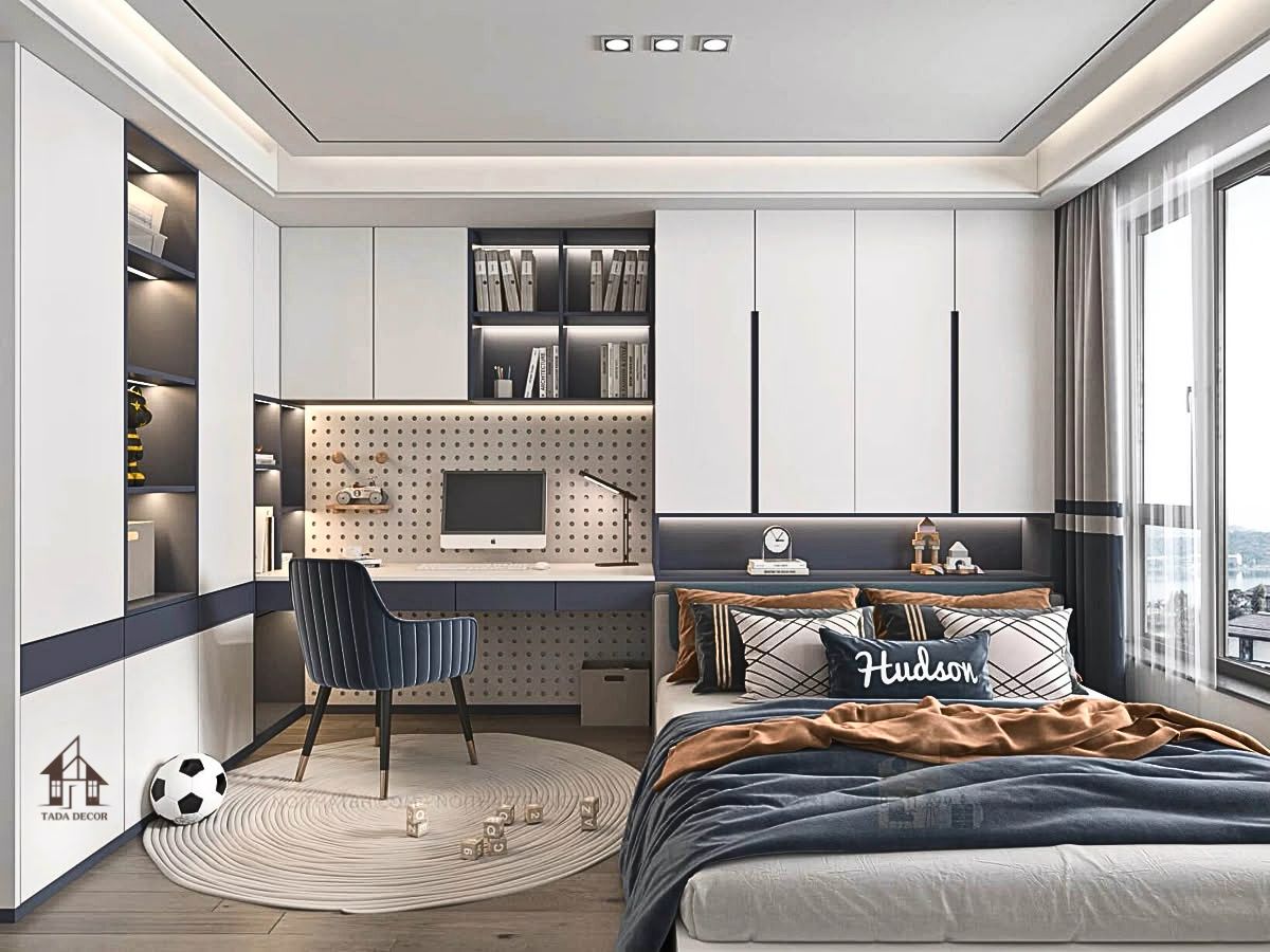 7 mẫu giường liền tủ quần áo đẹp nhất 2025 – Tối ưu không gian, giá hợp túi tiền