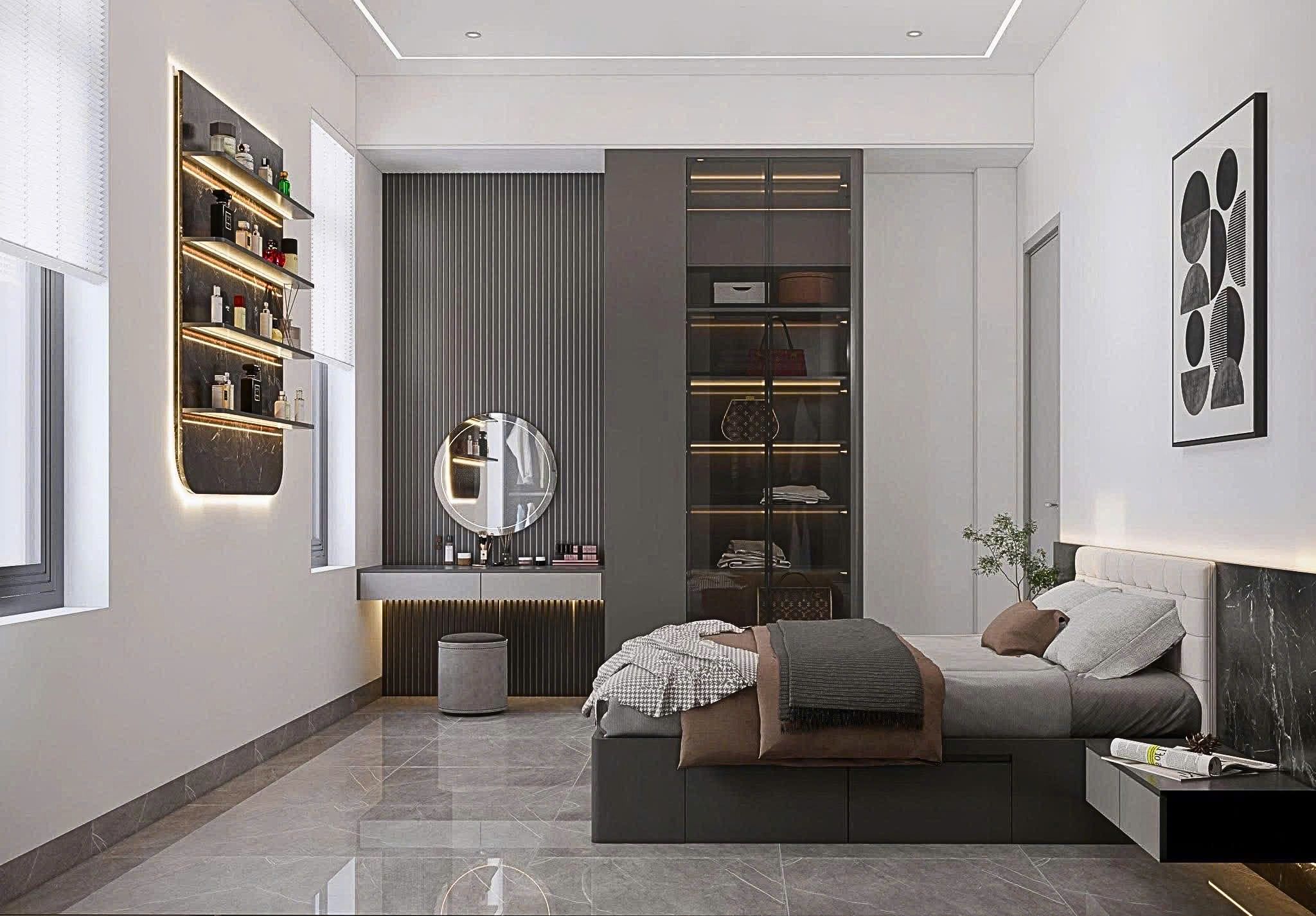 Cách phối màu combo phòng ngủ hài hòa, sang trọng