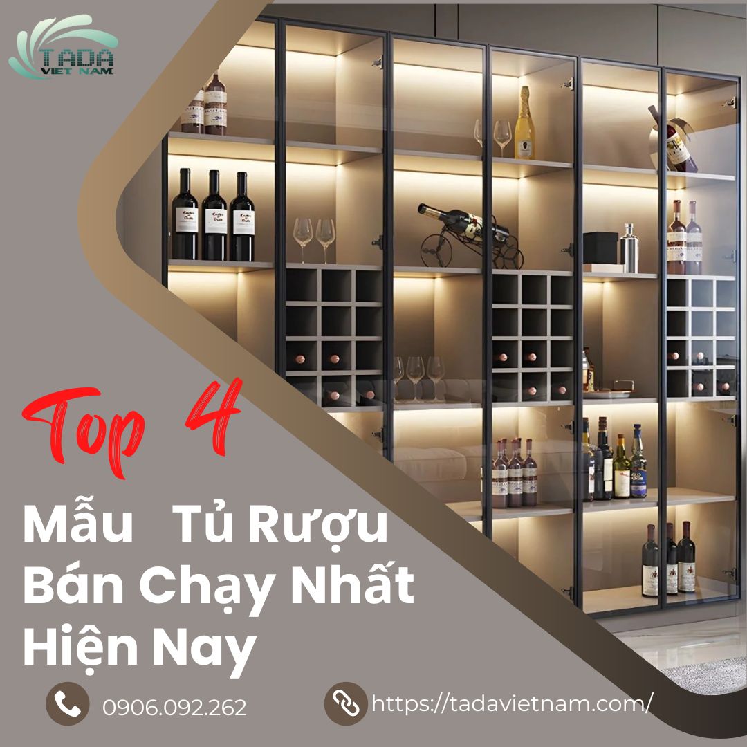 Top 4 Mẫu Tủ Rượu Hot Nhất Đang Làm Mưa Làm Gió Trên Thị Trường