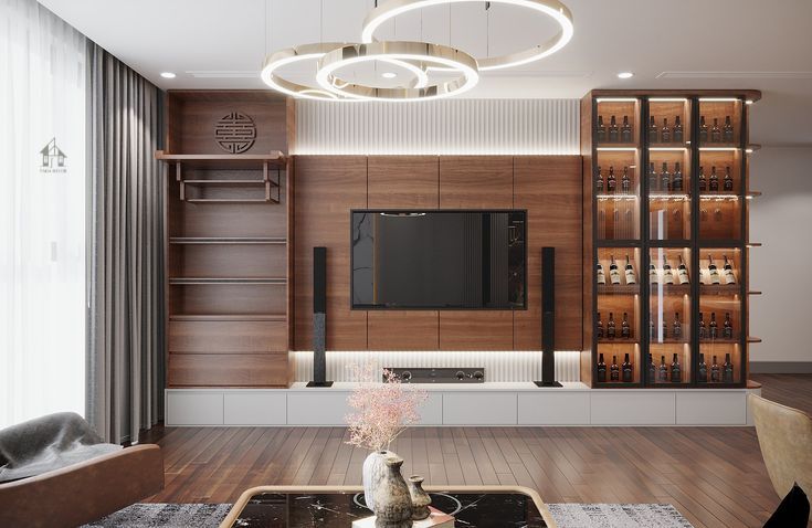 100 mẫu tủ rượu đẹp hiện đại cho phòng khách xu hướng 2026 sang trọng