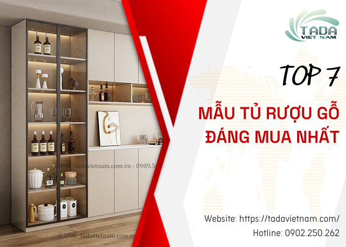 TOP 7 mẫu tủ rượu gỗ công nghiệp đáng mua nhất thị trường