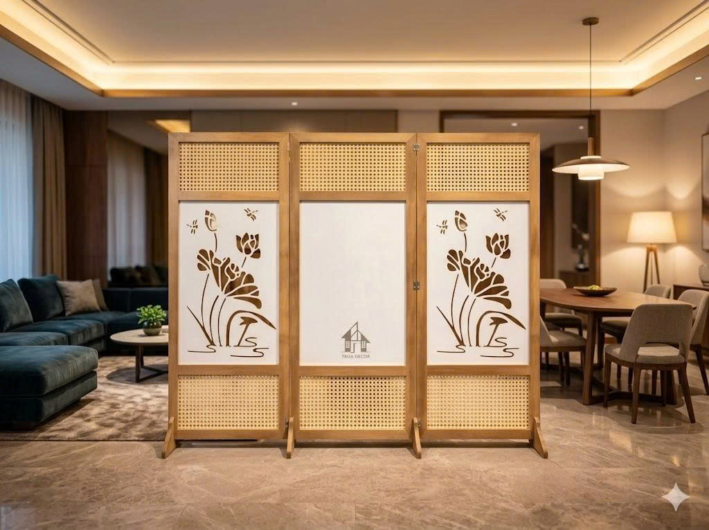 Vách Ngăn Bình Phong Đẹp 2026 – Giải Pháp Ngăn Phòng Tinh Tế & Hiện Đại