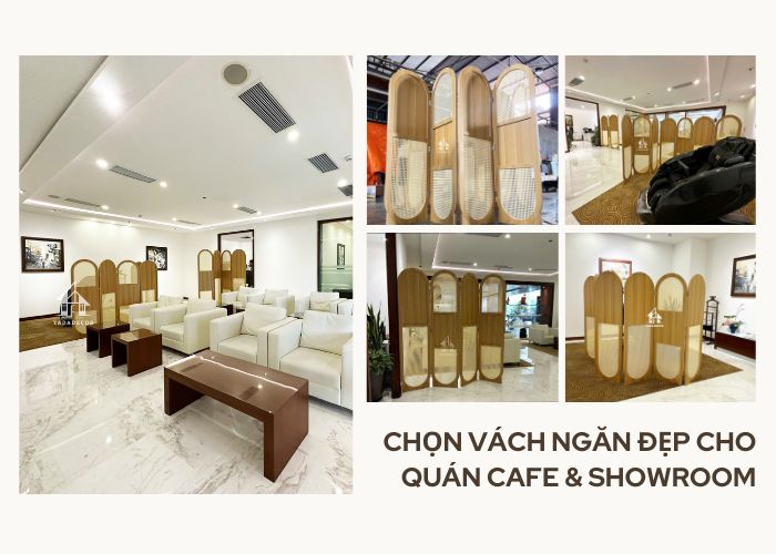 Vách ngăn đẹp cho quán cafe và các showroom: Bí quyết thu hút khách hàng hiệu quả