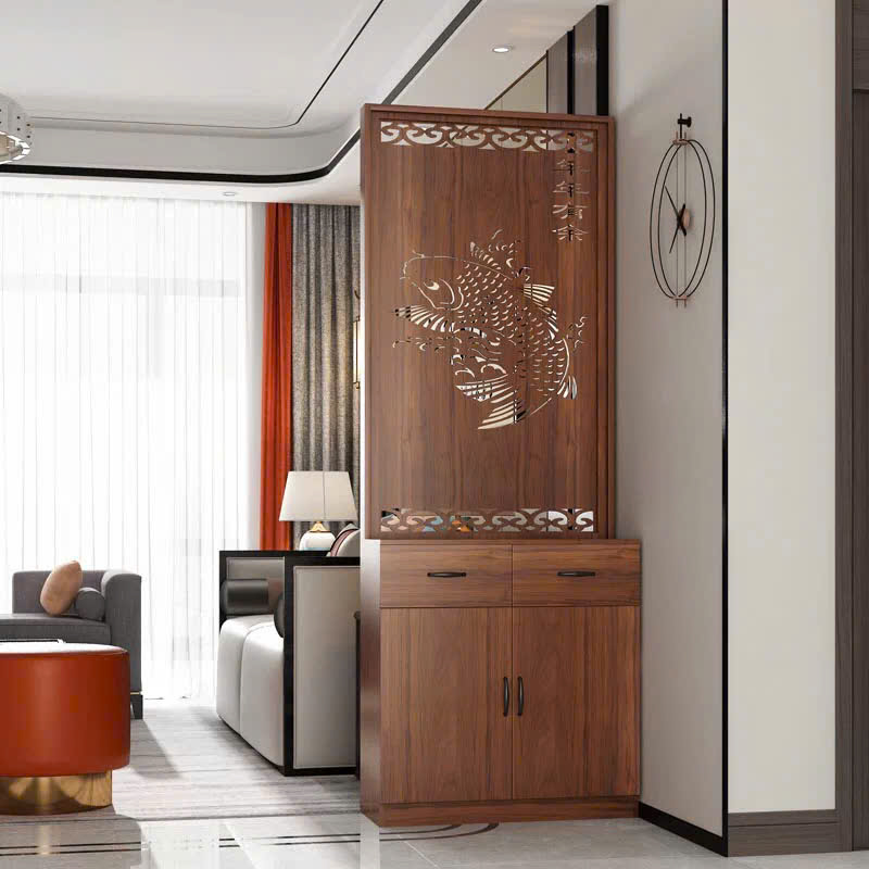 Biến không gian nhà chật thành tổ ấm sang trọng với tủ ngăn đa năng phối vách CNC phong thủy