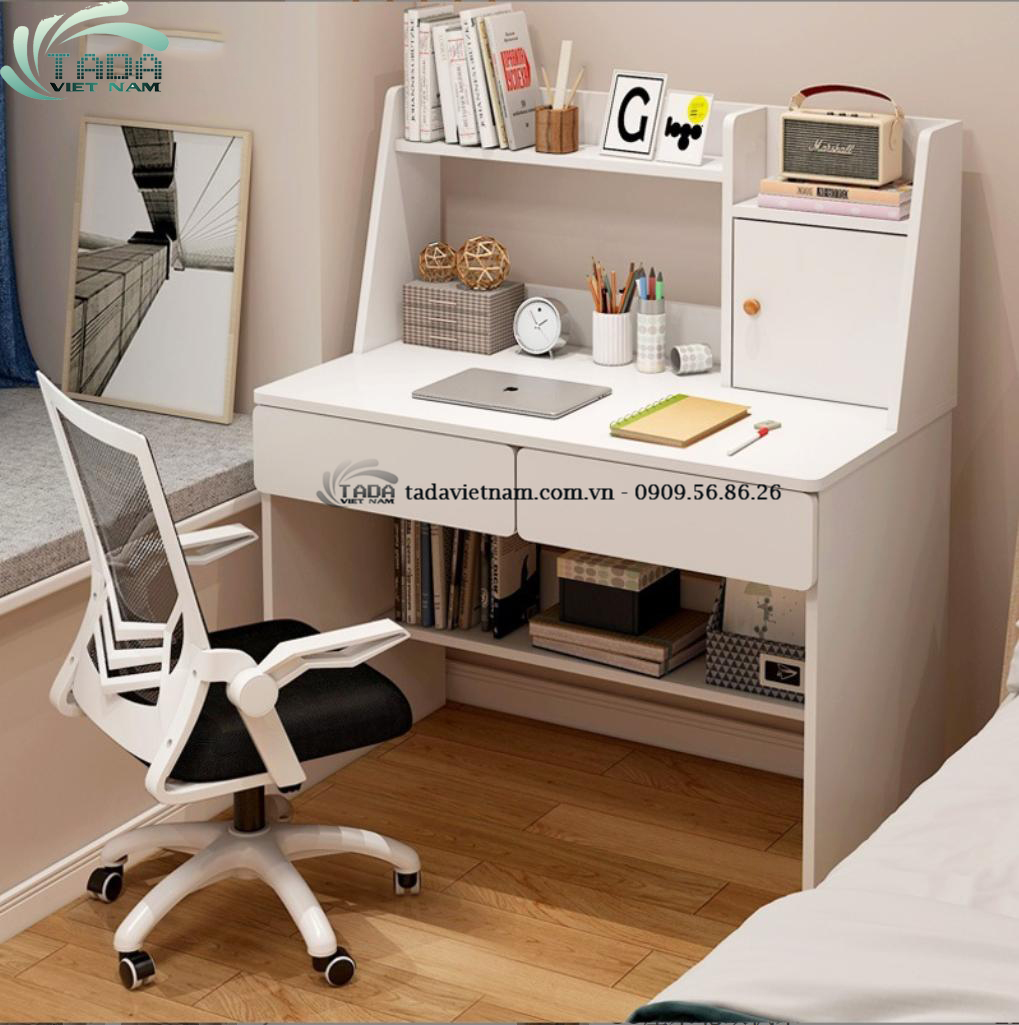Bàn học liền giá sách,sang trọng thương hiệu TADA VIỆT NAM- TDBH6