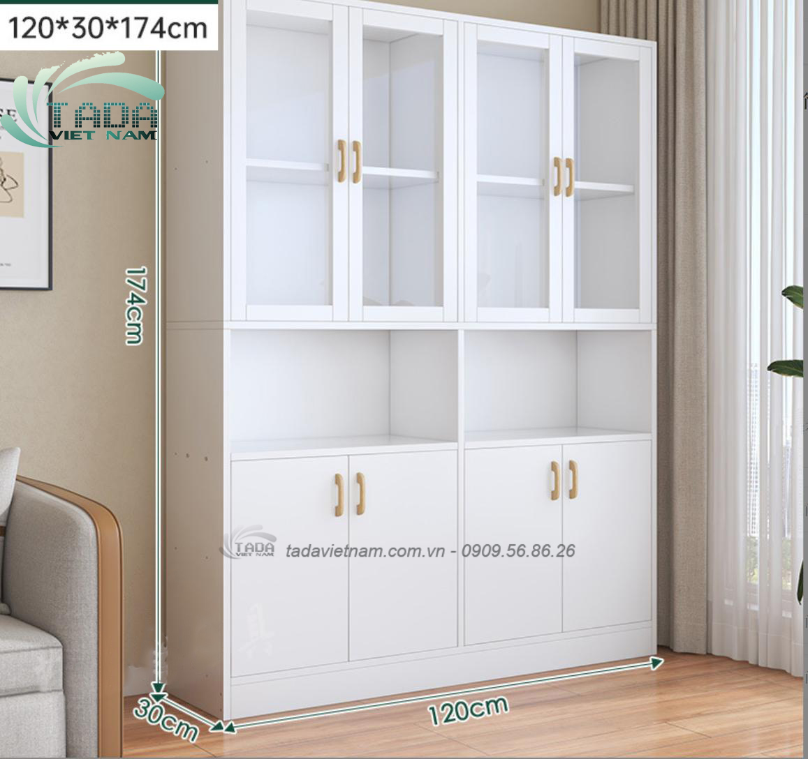 Tủ đựng sách đa năng, chất liệu gỗ MDF, thương hiệu TADA Việt Nam  - TDKS13