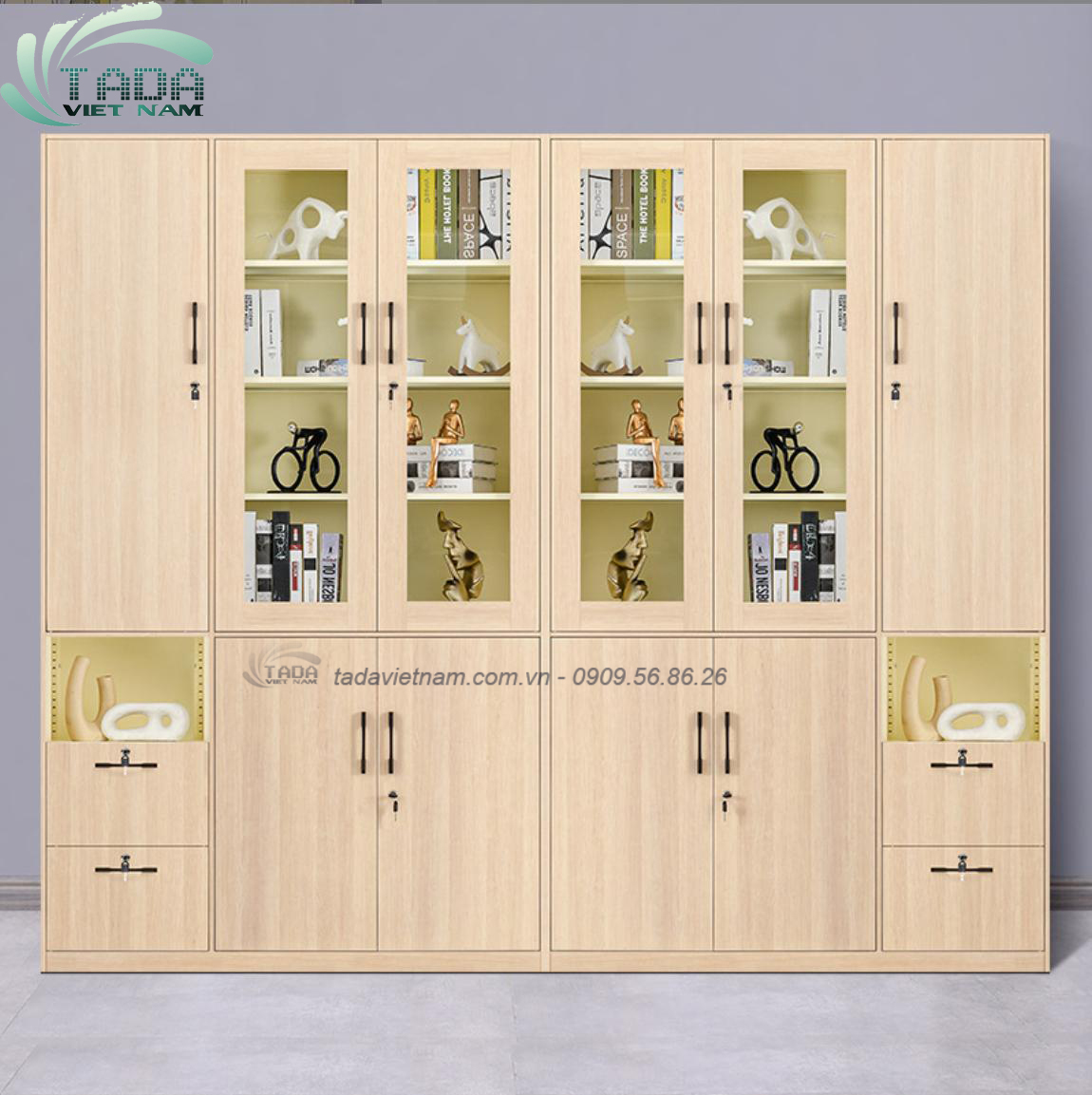 Tủ đựng sách đa năng, chất liệu gỗ MDF, thương hiệu TADA Việt Nam  - TDKS11
