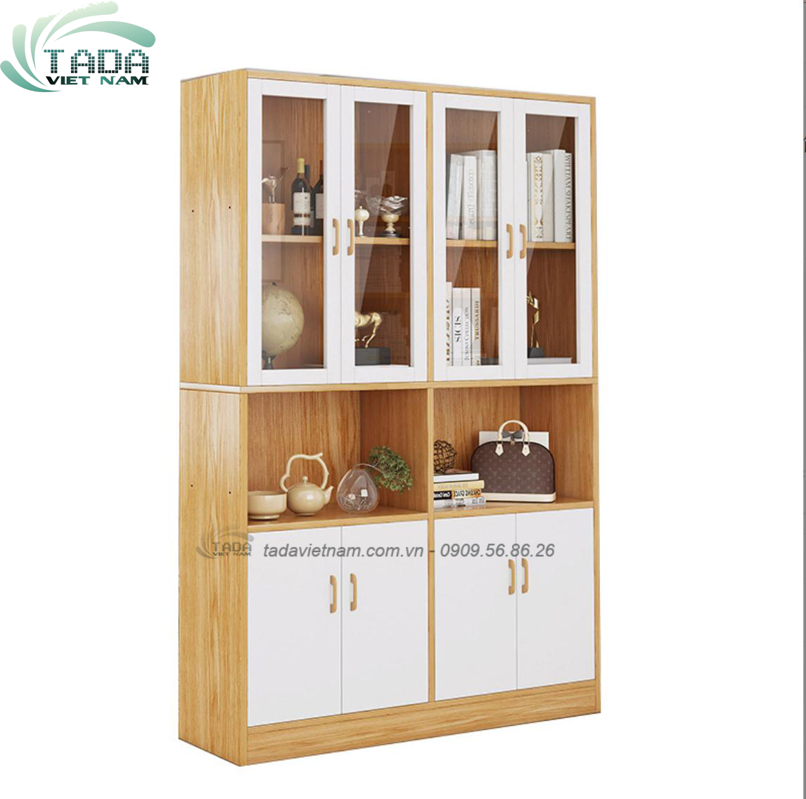 Tủ đựng sách đa năng, chất liệu gỗ MDF, thương hiệu TADA Việt Nam  - TDKS13