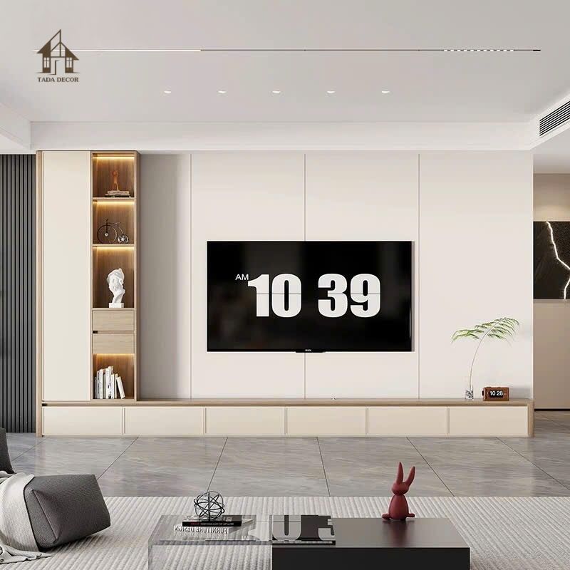 Hệ tủ lưu trữ lớn của combo phòng khách CBPK090 TADA Việt Nam