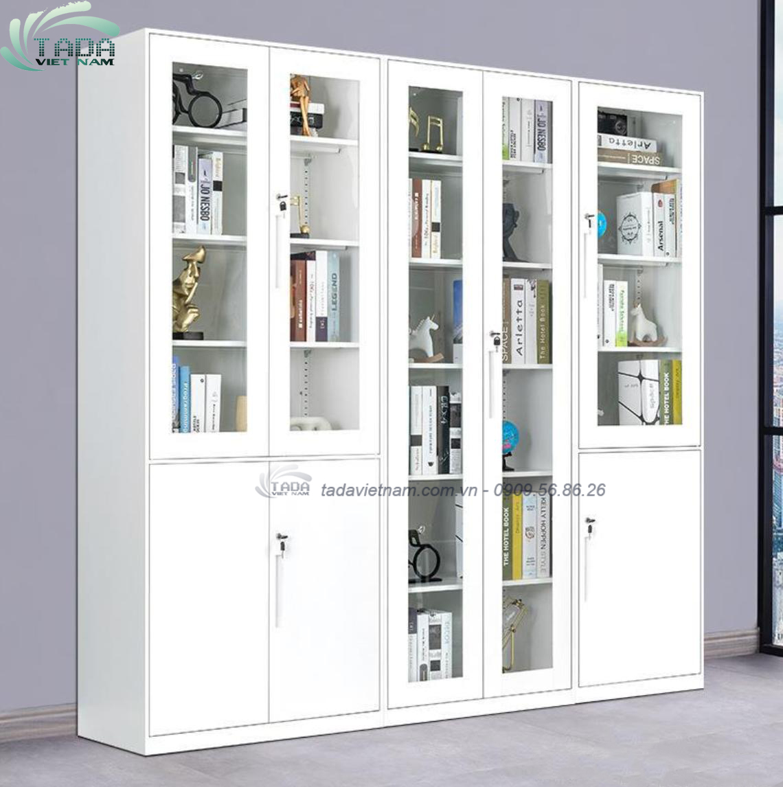 Tủ đựng sách đa năng, chất liệu gỗ MDF, thương hiệu TADA Việt Nam  - TDKS11