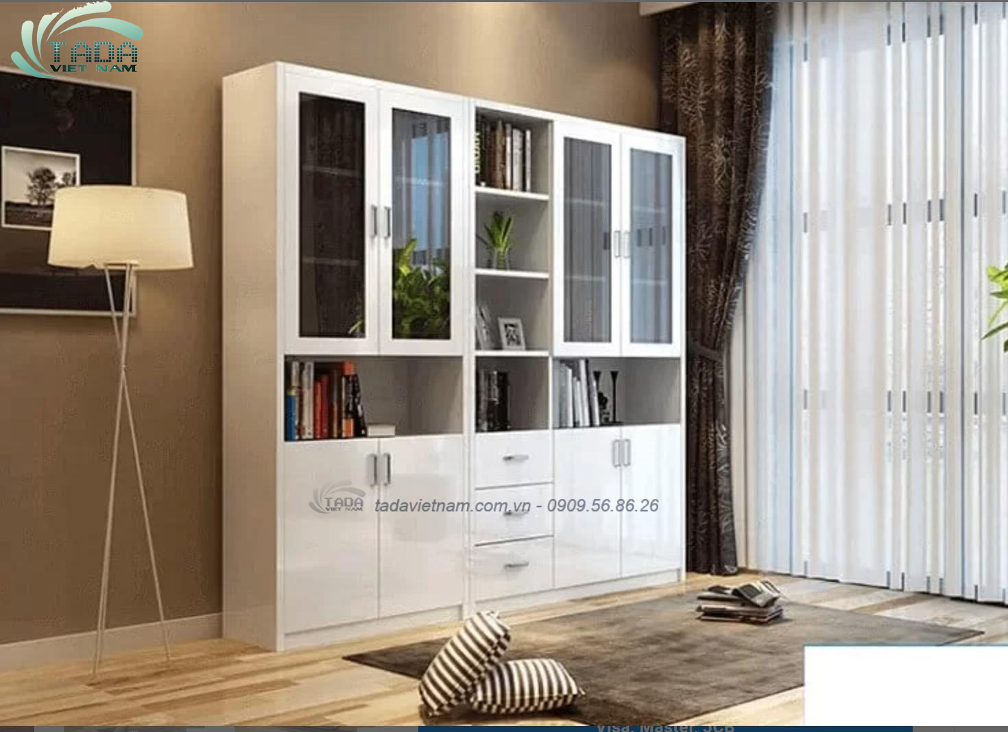 Tủ đựng sách đa năng, chất liệu gỗ MDF, thương hiệu TADA Việt Nam  - TDKS10