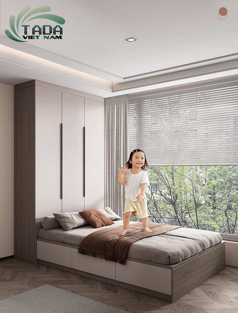 Mẫu giường liền tủ thông minh đa năng, thương hiệu TaDa Việt Nam TD3185