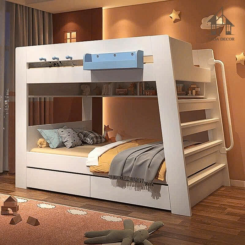 mẫu giường gỗ 2 tầng đẹp cho trẻ em