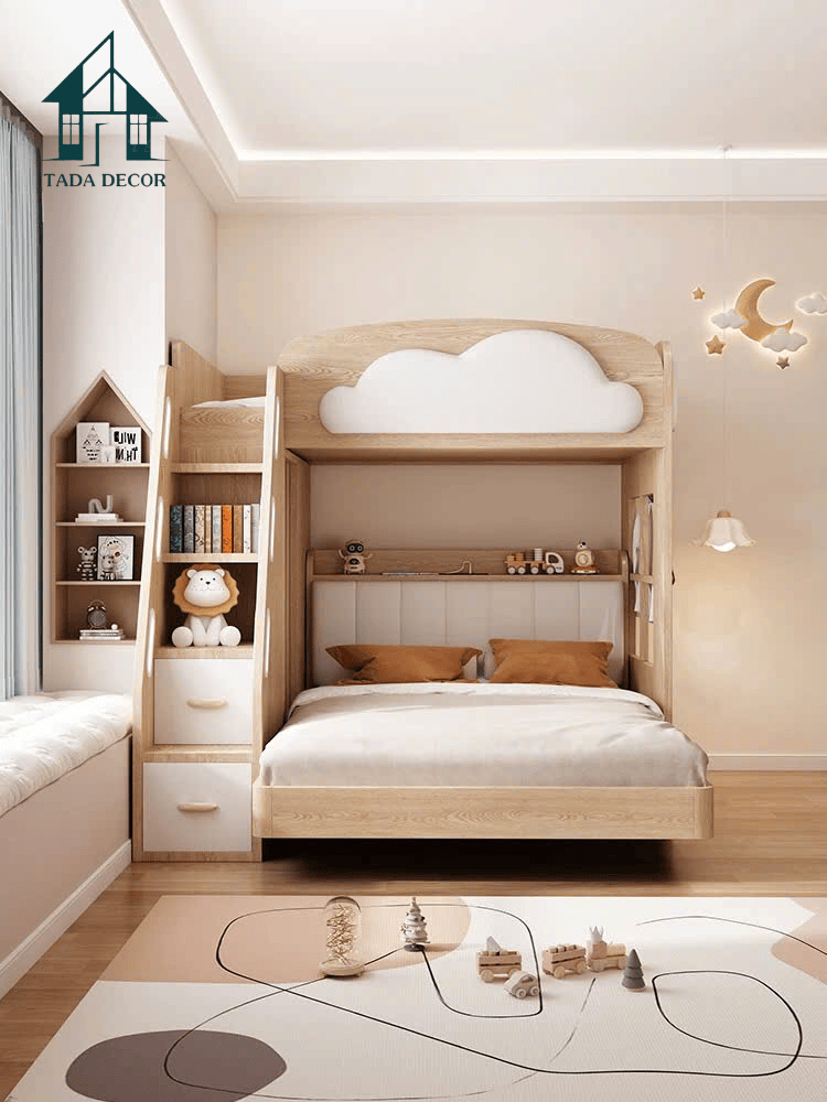 giường tầng hình đám mây