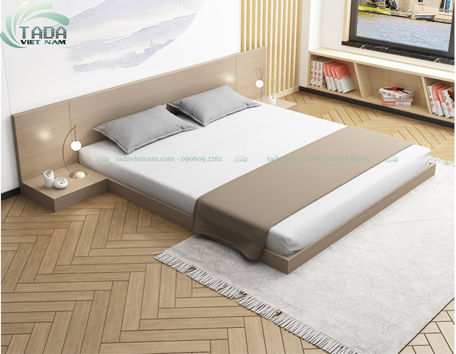 Giường ngủ Nhật Tatami bệt thương hiệu TADA VIETNAM- TD3179