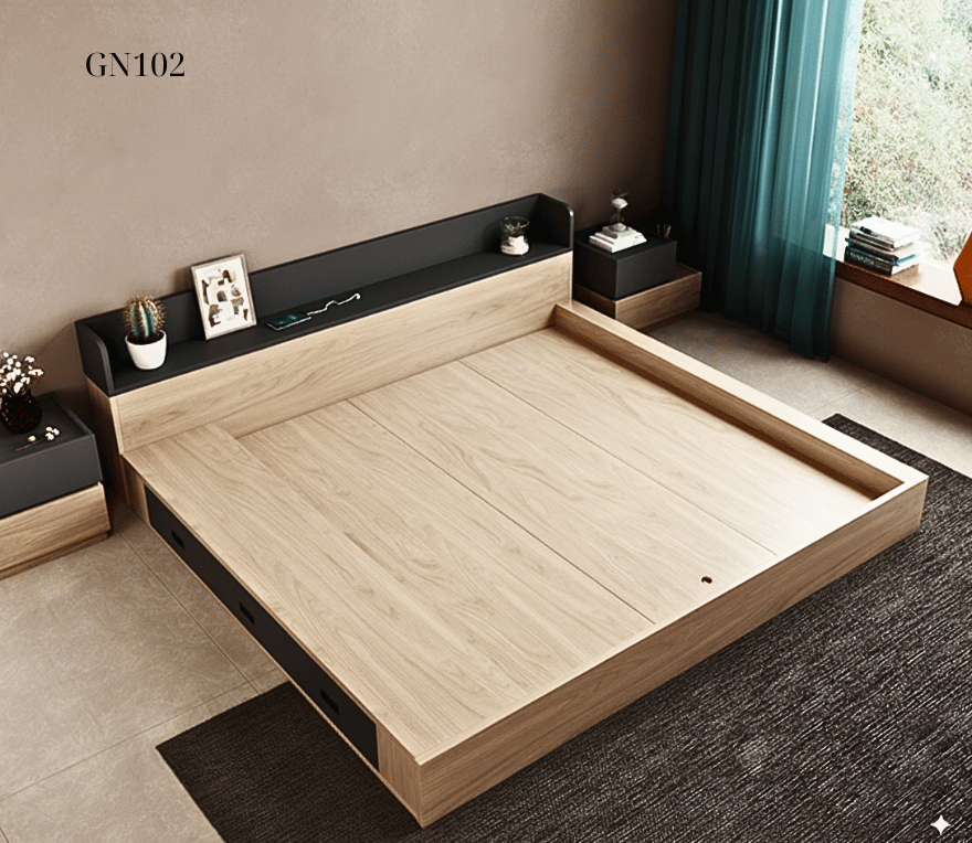 giường ngủ bệt kiểu Nhật