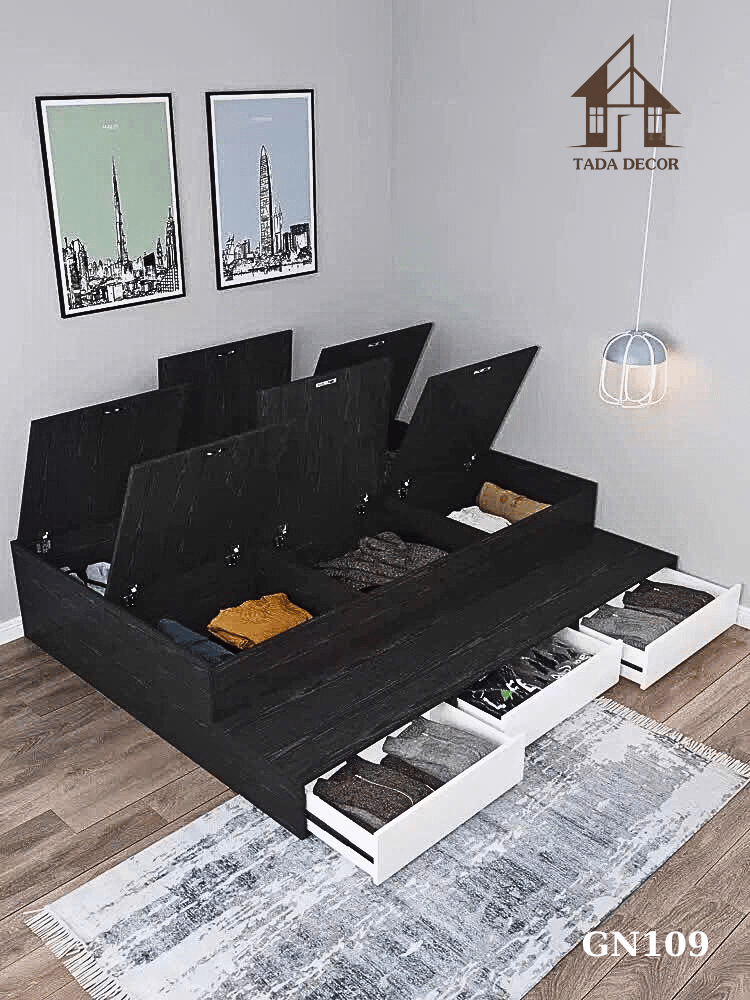 Giường ngủ có tủ đựng đồ