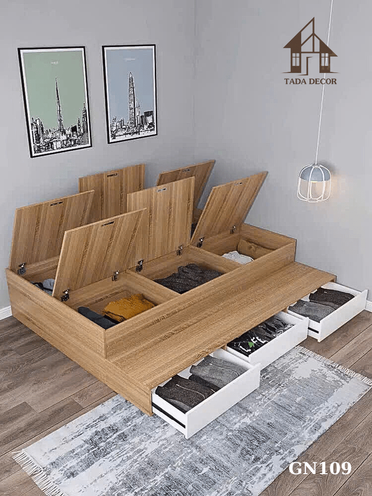 Giường ngủ có tủ đựng đồ