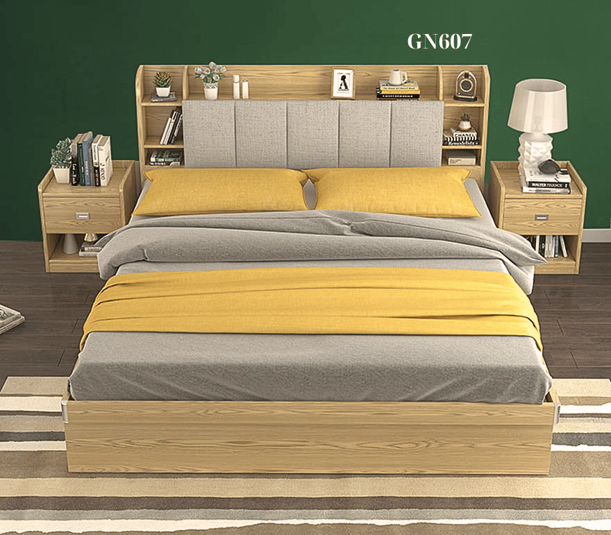 giường ngủ nhật tủ đựng đồ ngầm