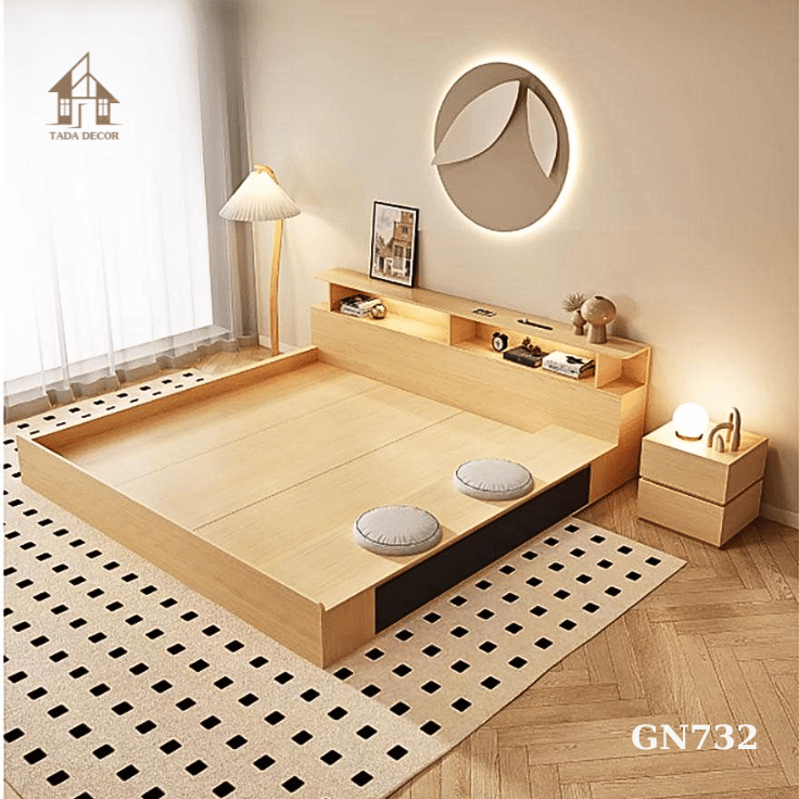 Giường ngủ gỗ kiểu Nhật