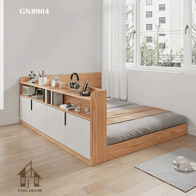 Giường ngủ liền kệ đựng đồ