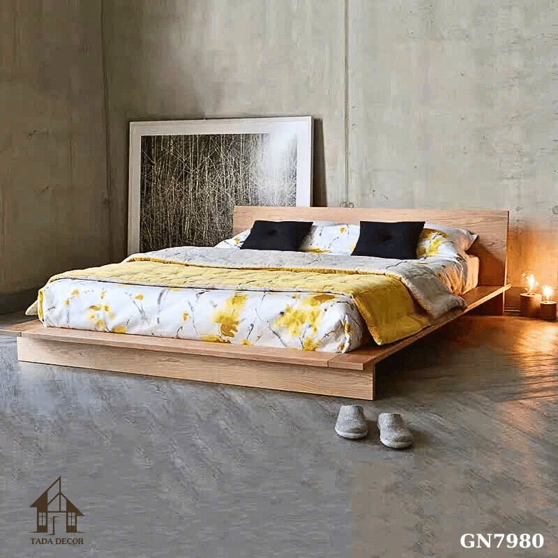 giường ngủ gầm thấp tối giản