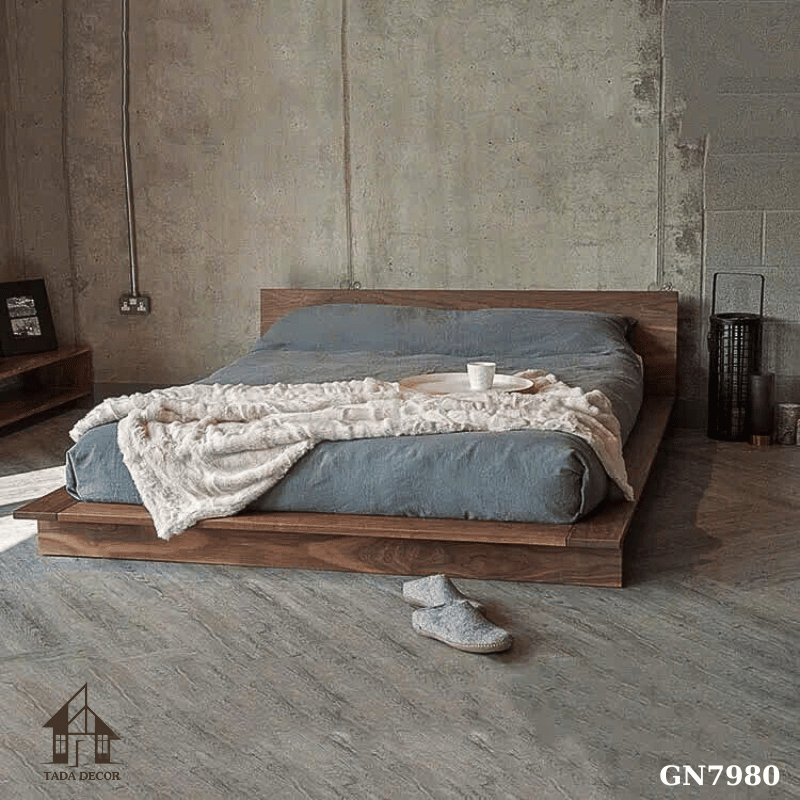 giường ngủ gầm thấp tối giản