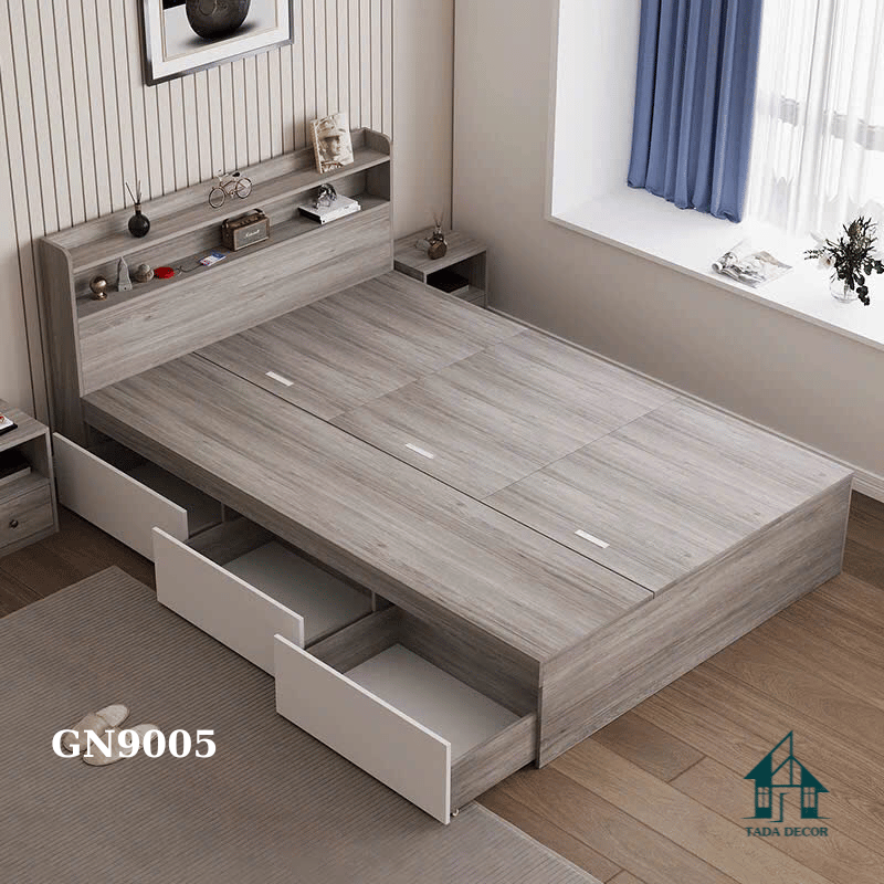 Giường ngủ có tủ kéo