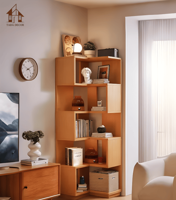 Kệ sách góc tường TADA