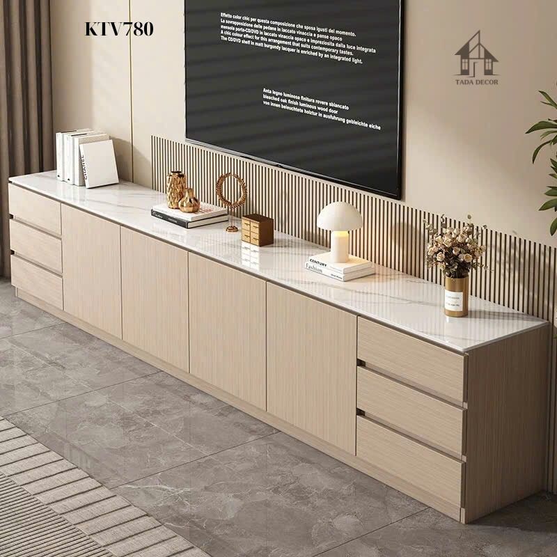 Chi tiết kệ tivi KTV780 màu trắng sang trọng của TADA Việt Nam