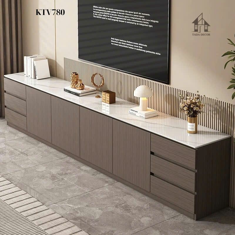 Kệ tivi để sàn KTV780 thiết kế hiện đại cho phòng khách