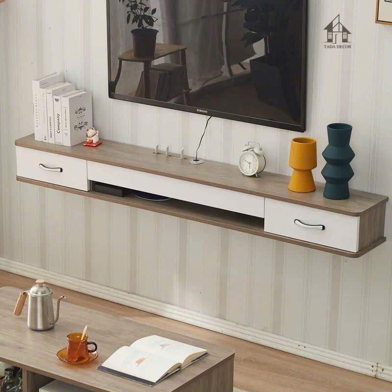 Kệ KTV9800 phối hợp ti vi và loa phòng khách sang trọng