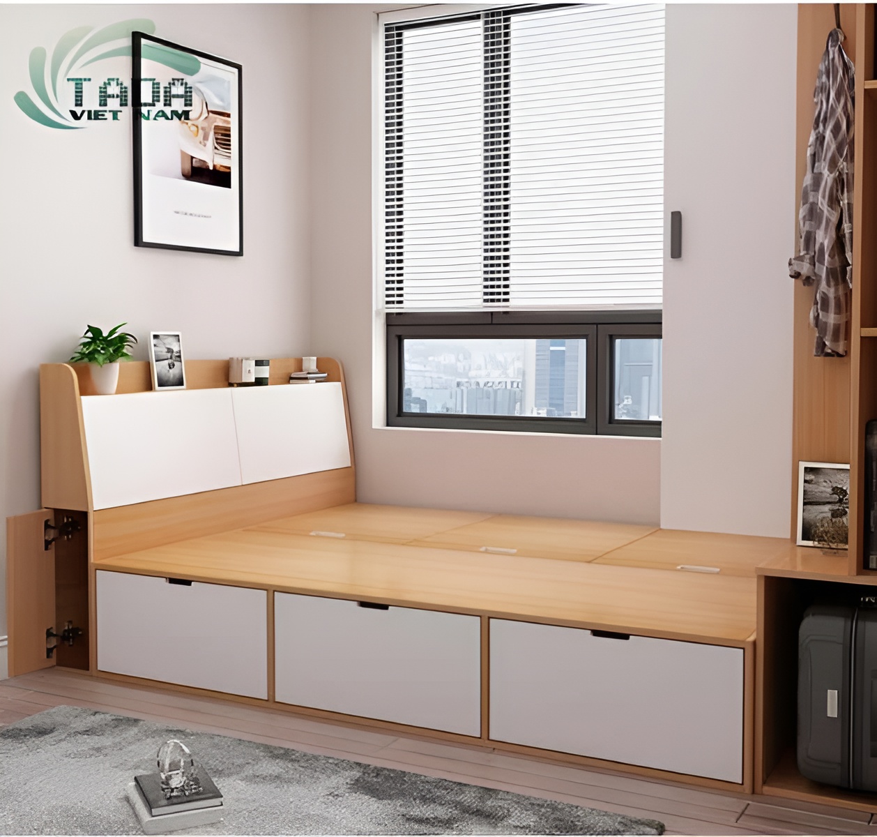 Đa dạng mẫu mã, yên tâm về chất lượng hàng đầu khi mua giường kèm tủ tại Nội Thất TADA Việt Nam