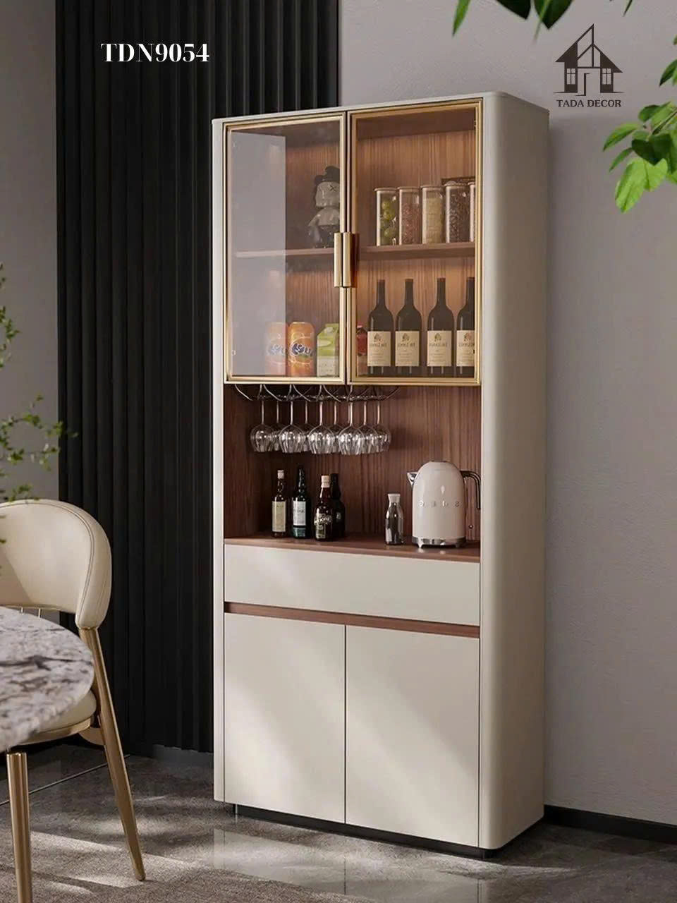 mẫu tủ rượu đẹp hiện đại phòng khách sang trọng